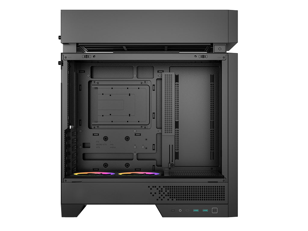 Računalniško ohišje DeepCool CL660, ATX, Midi-Tower, ARGB, kaljeno steklo, črno