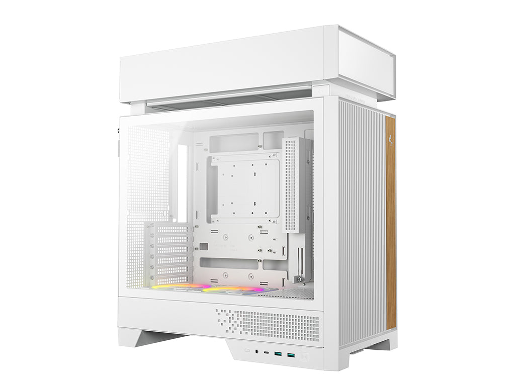 Računalniško ohišje DeepCool CL660 WH, ATX, Midi-Tower, ARGB, kaljeno steklo, belo