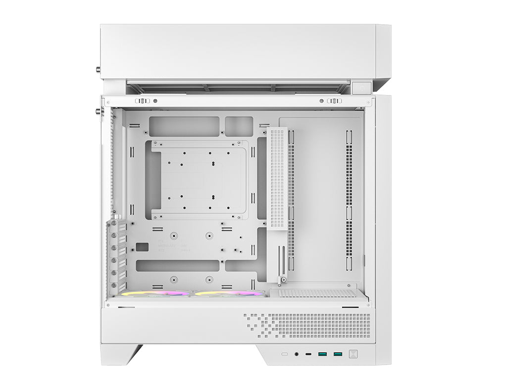 Računalniško ohišje DeepCool CL660 WH, ATX, Midi-Tower, ARGB, kaljeno steklo, belo