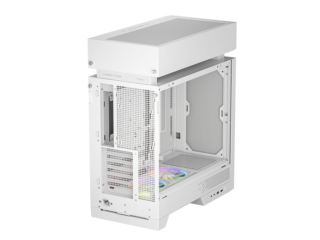 Računalniško ohišje DeepCool CL660 WH, ATX, Midi-Tower, ARGB, kaljeno steklo, belo