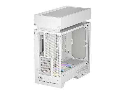 Računalniško ohišje DeepCool CL660 WH, ATX, Midi-Tower, ARGB, kaljeno steklo, belo