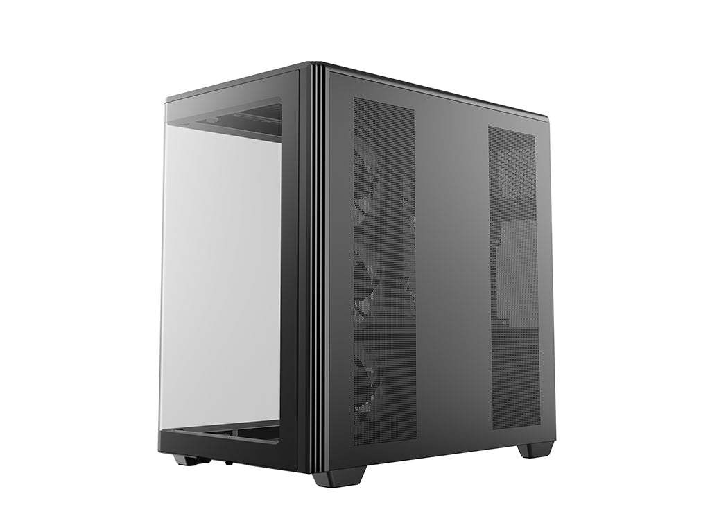 Računalniško ohišje DeepCool CG590U 5F, ATX, Midi-Tower, ARGB, ukrivljeno kaljeno steklo, črno
