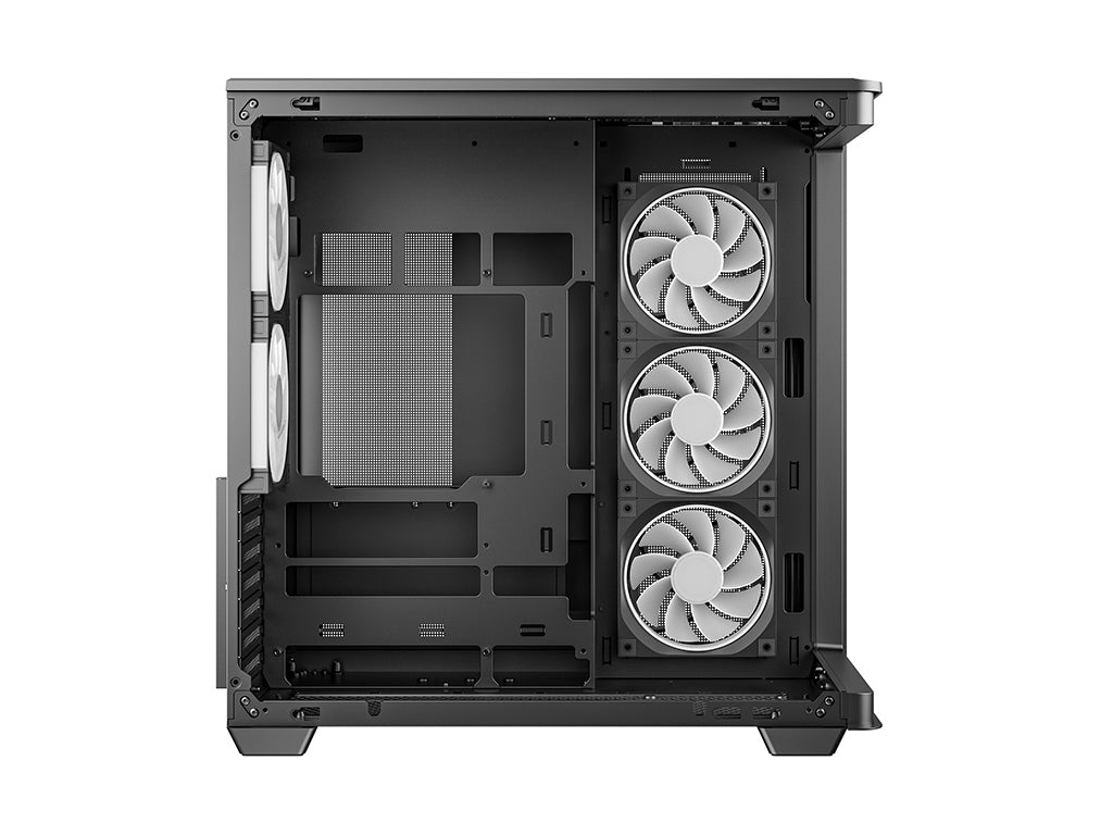 Računalniško ohišje DeepCool CG590U 5F, ATX, Midi-Tower, ARGB, ukrivljeno kaljeno steklo, črno