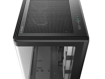 Računalniško ohišje DeepCool CG590U 5F, ATX, Midi-Tower, ARGB, ukrivljeno kaljeno steklo, črno