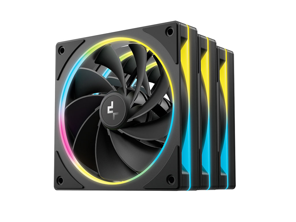 Ventilator za ohišje DeepCool FL12R SE 3-IN-1, ARGB, PWM, 120mm, 3 Pack, črn