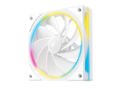 Ventilator za ohišje DeepCool FL12R SE WH 3-IN-1, ARGB, PWM, 120mm, 3 Pack, bel