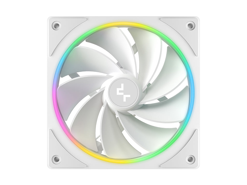 Ventilator za ohišje DeepCool FL12R SE WH 3-IN-1, ARGB, PWM, 120mm, 3 Pack, bel