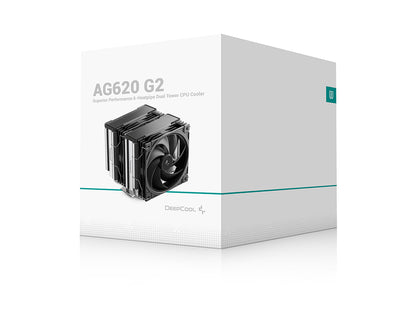 Hladilnik za procesor DeepCool AG620 G2, 2x 120mm, črn
