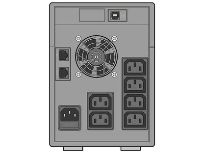 UPS SOCOMEC NeTYS PE 2000VA, 1200W, Line-interactive, USB, LCD