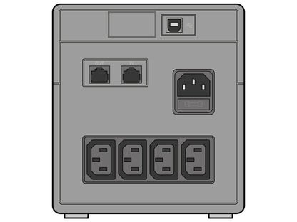 UPS SOCOMEC NeTYS PR MT 1000VA, 700W, Line-interactive, sinusni izhodni signal, USB, LCD