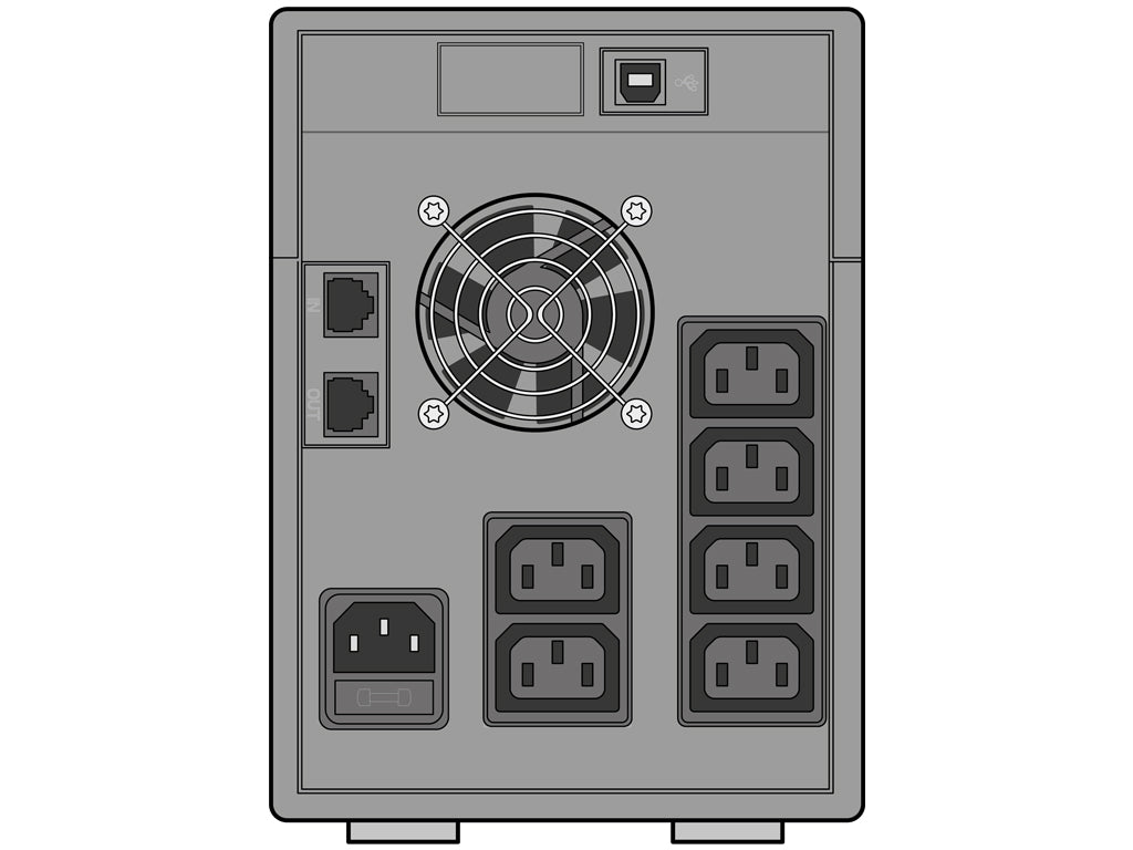 UPS SOCOMEC NeTYS PR MT 2000VA, 1400W, Line-int., sine w., USB, LCD