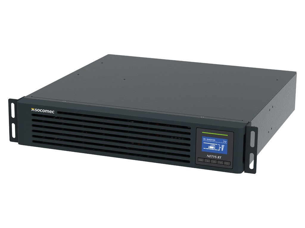 UPS SOCOMEC Netys RT 1000VA, 1000W, Rack/tower, On-line, sinusni izhodni signal, USB, LCD