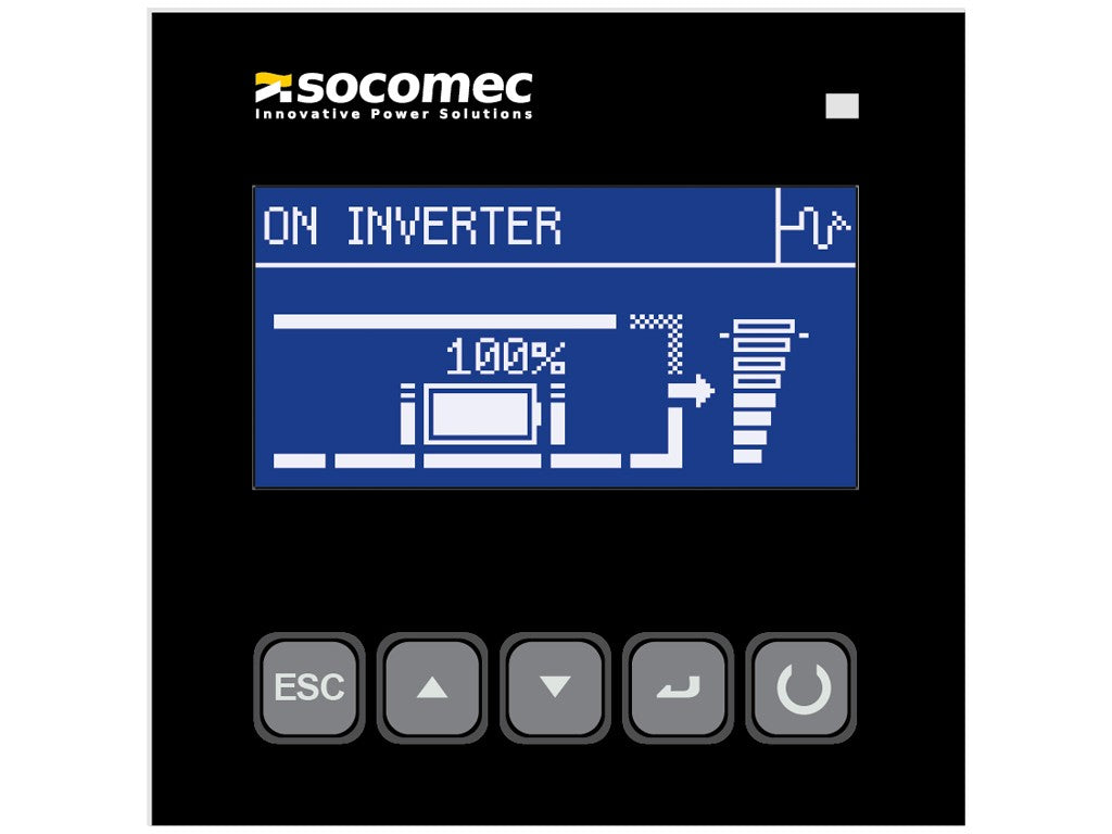 UPS SOCOMEC ITyS 1000VA, 1000W, On-line, sinusni izhodni signal, USB, LCD