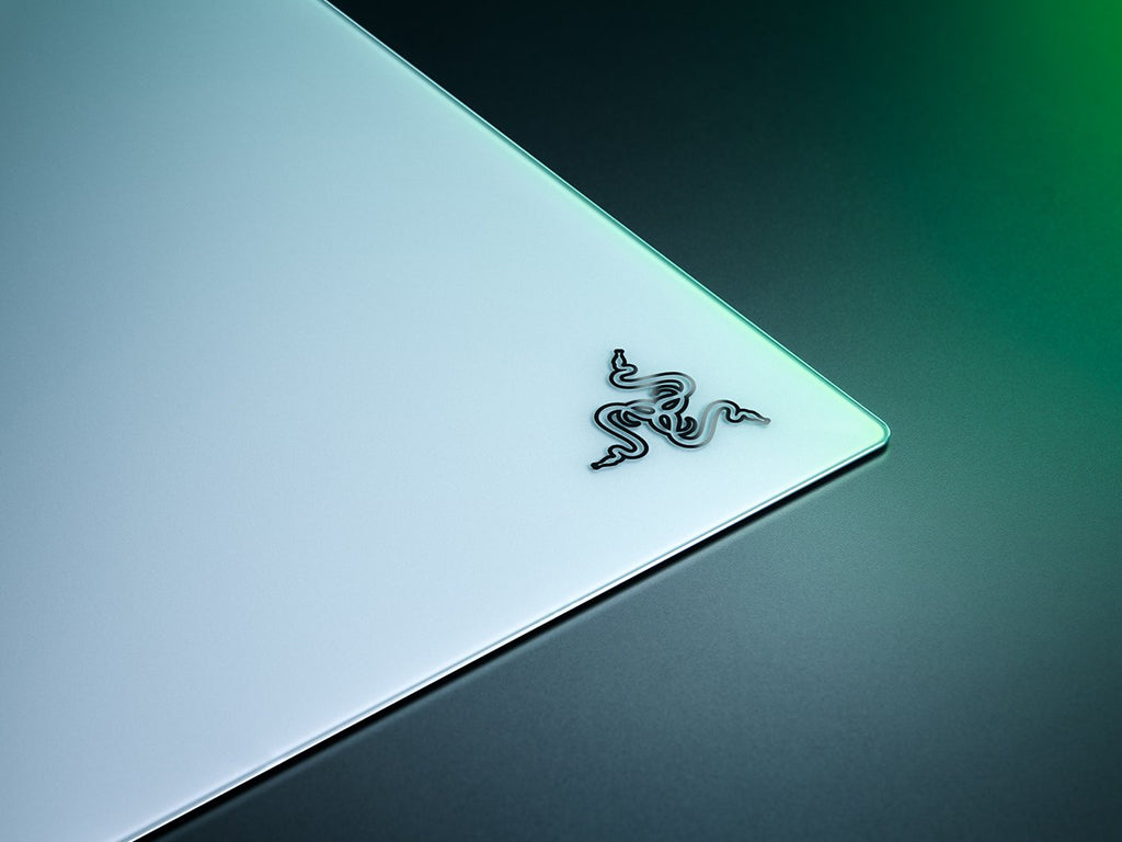 Podloga za miško Razer Atlas Pro, kaljeno steklo, bela