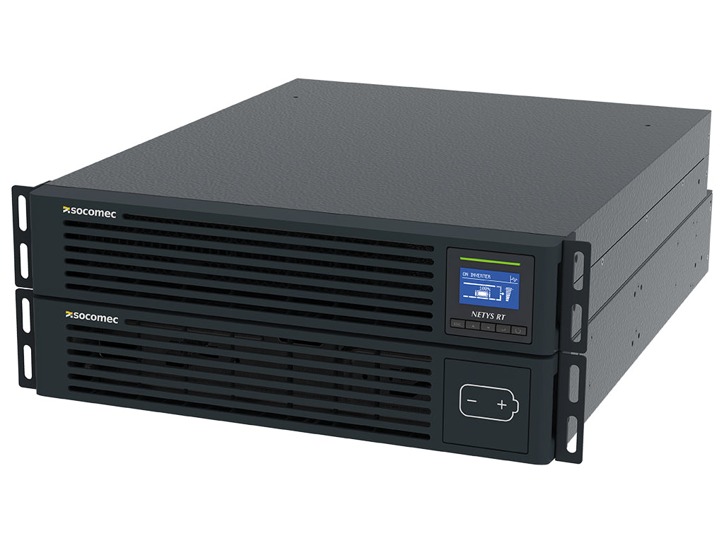 UPS SOCOMEC Netys RT 5000VA, 5000W, Rack/tower, On-line, sinusni izhodni signal, USB, LCD