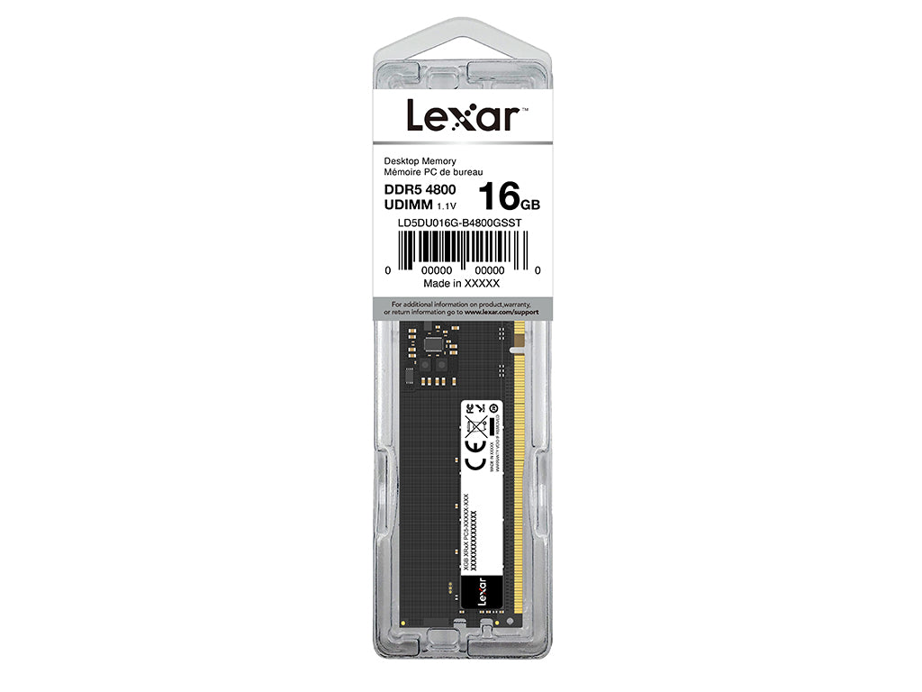 RAM DDR5 16GB PC5-38400 4800MT/s CL40 1.1V Lexar