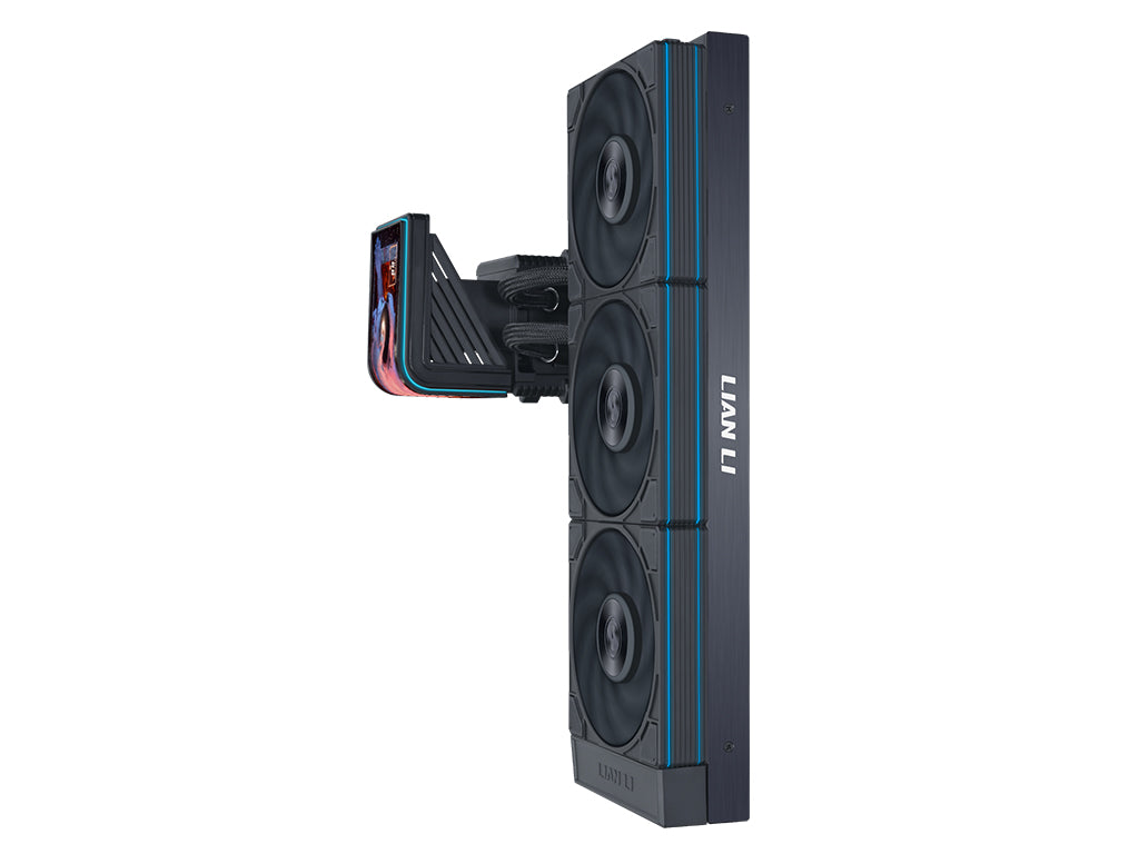 Komplet za tekočinsko hlajenje AIO Liquid Cooler Lian Li HydroShift II OLED Curved 360 P28 V2, črn