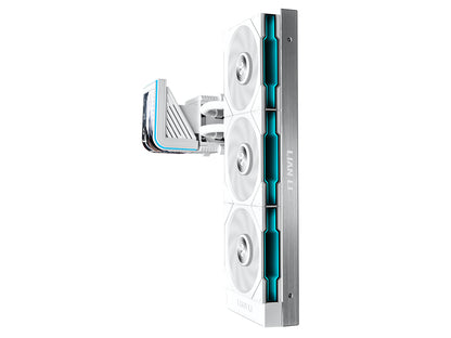 Komplet za tekočinsko hlajenje AIO Liquid Cooler Lian Li HydroShift II OLED Curved 360 TL FLEX, Bel