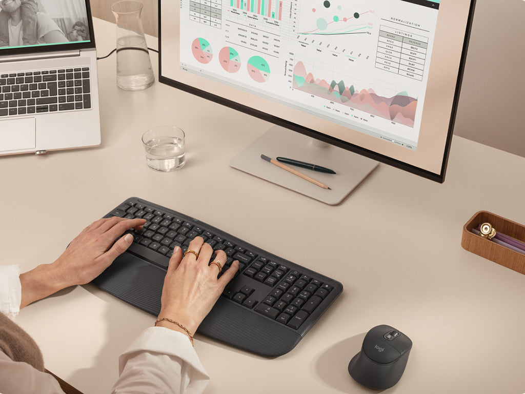 Miška Logitech Signature Comfort Plus M850 L Bluetooth, grafitna