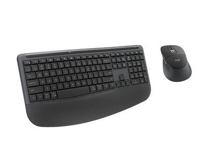 Tipkovnica in miška Logitech Signature Comfort Plus MK880, grafitna, SLO