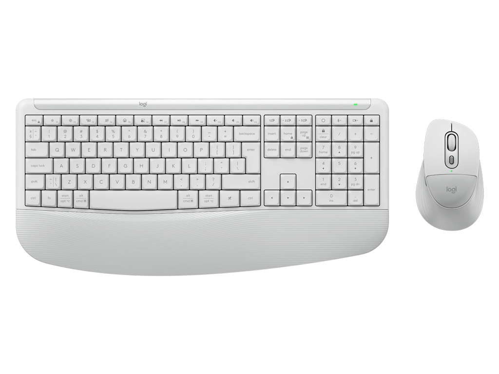 Tipkovnica in miška Logitech Signature Comfort Plus MK880, bela, SLO g.