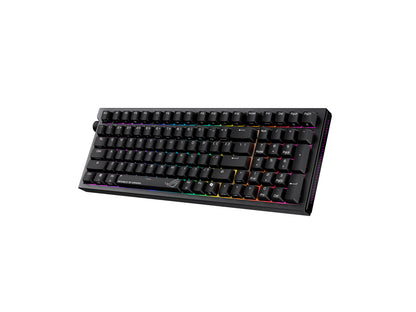 Tipkovnica ASUS ROG Strix Morph 96 Wireless, ROG NX Snow V2, PBT, RGB, USB, US