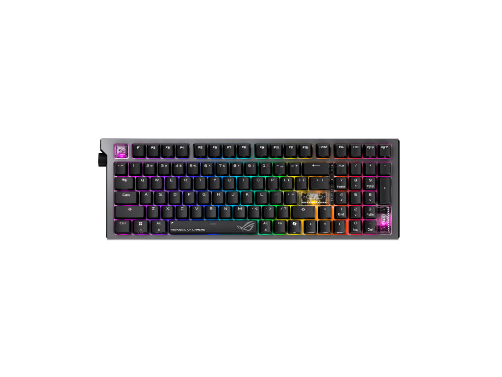 Tipkovnica ASUS ROG Strix Morph 96 Wireless, ROG NX Snow V2, PBT, RGB, USB, US
