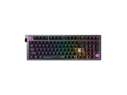 Tipkovnica ASUS ROG Strix Morph 96 Wireless, ROG NX Snow V2, PBT, RGB, USB, US