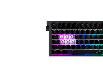 Tipkovnica ASUS ROG Strix Morph 96 Wireless, ROG NX Snow V2, PBT, RGB, USB, US