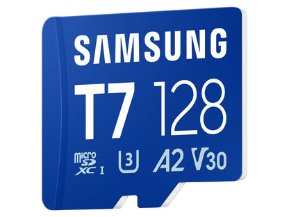 Spominska kartica Samsung T7, micro SDXC, 128GB, U3, V30, A2, UHS-I, 170 MB/s