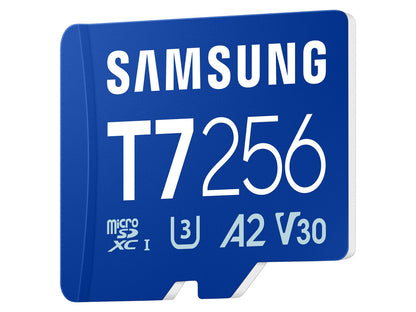 Spominska kartica Samsung T7, micro SDXC, 256GB, U3, V30, A2, UHS-I, 170 MB/s