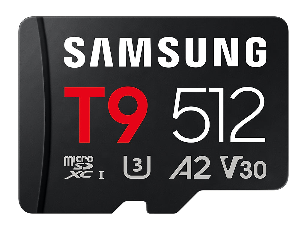 Spominska kartica Samsung T9, micro SDXC, 512GB, U3, V30, A2, UHS-I, 200 MB/s