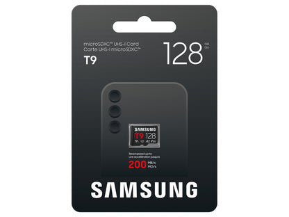 Spominska kartica Samsung T9, micro SDXC, 128GB, U3, V30, A2, UHS-I, 200 MB/s