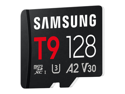 Spominska kartica Samsung T9, micro SDXC, 128GB, U3, V30, A2, UHS-I, 200 MB/s