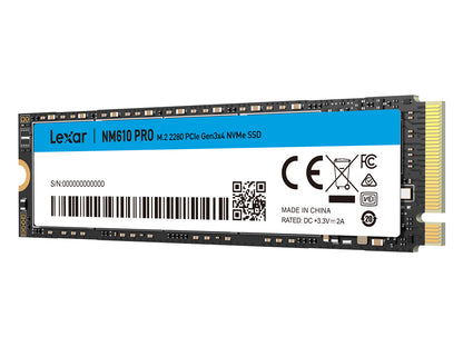 SSD 1TB M.2 80mm PCI-e 3.0 x4 NVMe, 3D TLC, Lexar NM610 PRO (LNM610P001T-RNNNG)