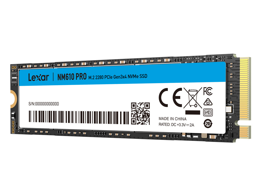 SSD 500GB M.2 80mm PCI-e 3.0 x4 NVMe, 3D TLC, Lexar NM610 PRO (LNM610P500G-RNNNG)