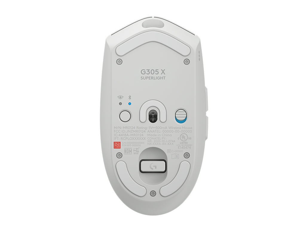 Miška Logitech G305 X SUPERLIGHT, bela