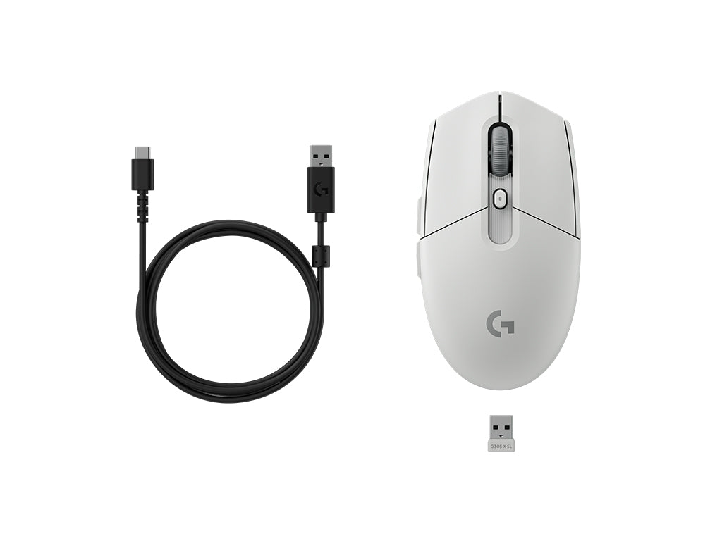 Miška Logitech G305 X SUPERLIGHT, bela
