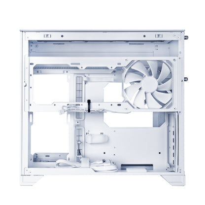 Računalniško ohišje Lian Li O11 Vision-M, Micro-ATX, kaljeno steklo, belo