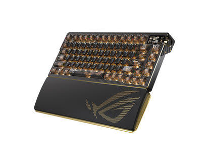 Tipkovnica ASUS ROG Azoth Extreme Edition 20, NX Snow, PBT, OLED, RGB, USB, US