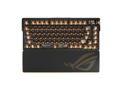 Tipkovnica ASUS ROG Azoth Extreme Edition 20, NX Snow, PBT, OLED, RGB, USB, US