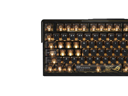 Tipkovnica ASUS ROG Azoth Extreme Edition 20, NX Snow, PBT, OLED, RGB, USB, US