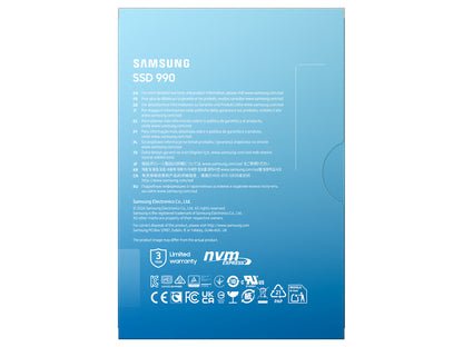 SSD 2TB M.2 80mm PCI-e 4.0 x4 NVMe, Samsung 990 (MZ-V9V2T0BW)