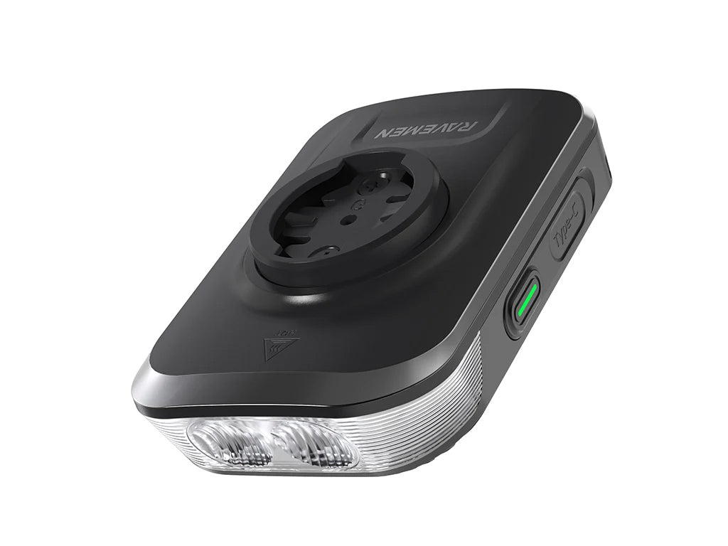 Sprednja kolesarska luč RAVEMEN FR1500, 1500 lm, 3500 mAh, Aluminij, IPX6