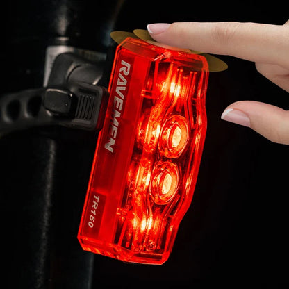 Zadnja kolesarska luč RAVEMEN TR150, 150 lm, 800 mAh, IPX6
