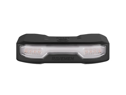 Zadnja kolesarska luč RAVEMEN NT101, 160 lm, 2200 mAh, alarm, smerniki, hupa, daljinec, IPX4