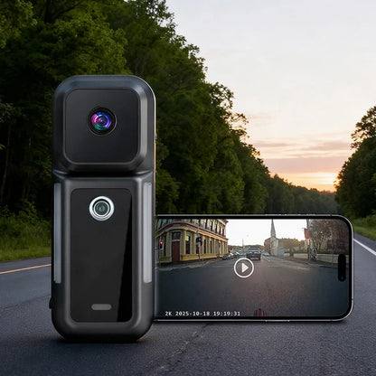 Zadnja kolesarska luč / kamera RAVEMEN NT301, 2K kamera, 80 lm, 3200 mAh, IPX6