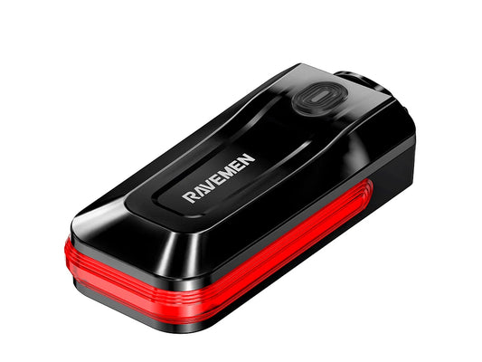 Zadnja kolesarska luč RAVEMEN CL200, 200 lm, 700 mAh, IPX6