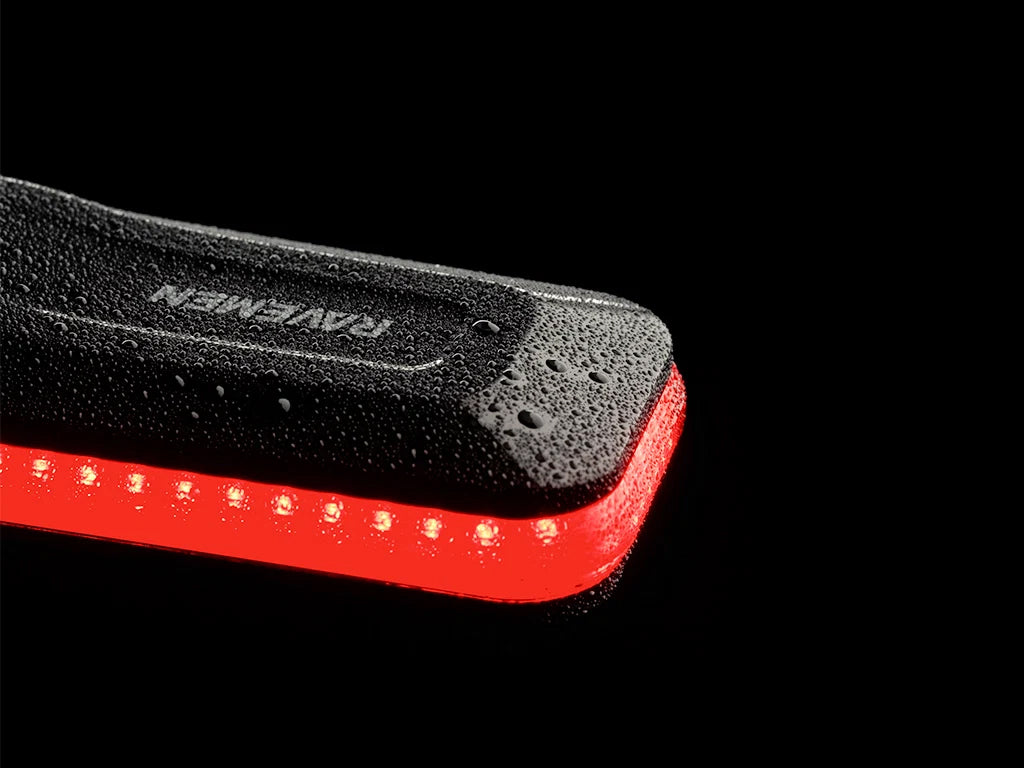 Zadnja kolesarska luč RAVEMEN CL200, 200 lm, 700 mAh, IPX6