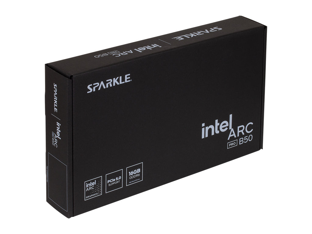 Grafična kartica Intel ARC B50 Pro Blower, 16GB GDDR6, PCIe 5.0, 4x DP 2.1, Sparkle